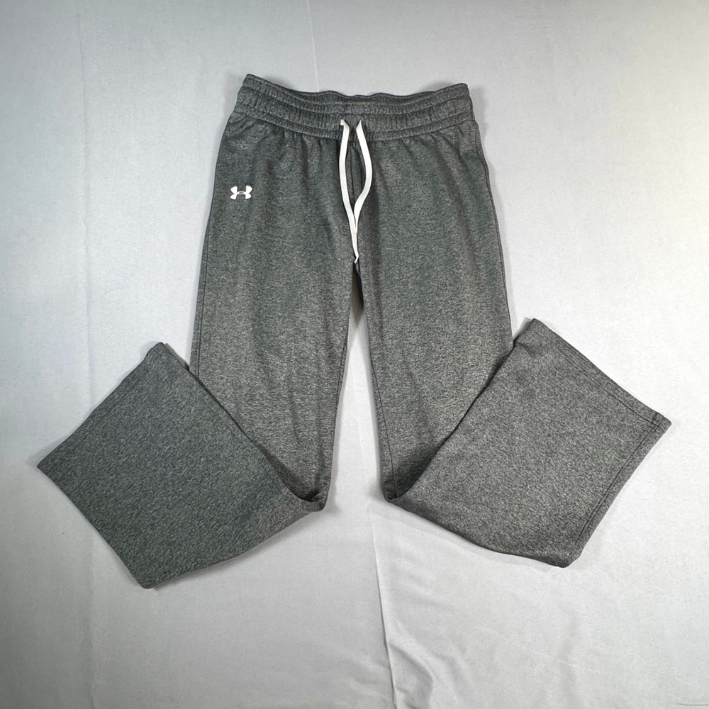 Under Armour Storm Mens S Gray Heather Fleece Sweatpants Semi-Fitted Athletic